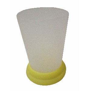 VASO BAÑO PLASTICO SATINADO AMARILLO 