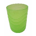 VASO BAÑO PLASTICO ONDAS VERDE 