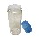 BOTE ESPECIERO CRISTAL TAPA PLASTICO AZUL