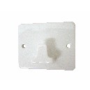 PERCHA INDIVIDUAL CUBO PORCELANA BLANCO