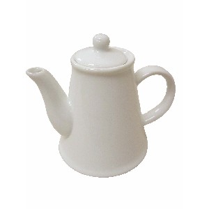 FIGURA MINI CAFETERA PORCELANA BLANC