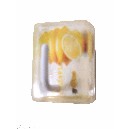 PERCHA RECTANGULAR BLANCO LIMONES AMARILLO