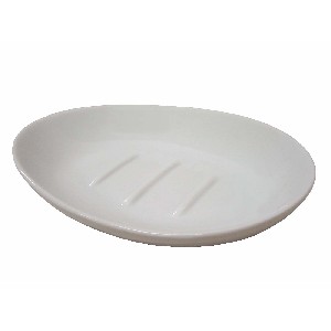 JABONERA CURVA PORCELANA BLANCO