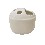 VASO CEPILLOS BORDE PORCELANA BLANCO