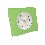 RELOJ DE PIE GRANDE CUADRADO VERDE
