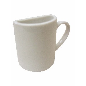 FLORERO MUG PARTIDO PEQ PORCELANA BL 