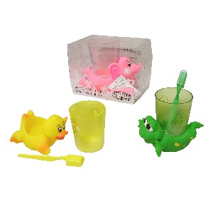 JUEGO VASO Y CEPILLO ANIMAL SURTIDO 