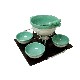 FONDUE 4 PORCELANA REDONDA VERDE 