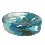 JABONERA ACRILICO FLOR AZUL GRANDE