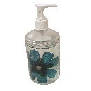 DOSIFICADOR ACRILICO FLOR AZUL GRANDE 110ML