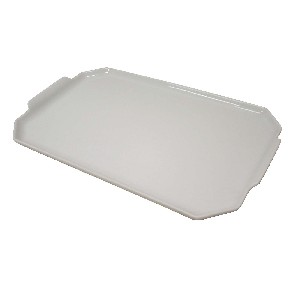 BANDEJA RECTANGULAR PORCELANA BLANCO