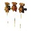 PINCHO PELUCHE MINI OSITO BUFANDA SURTIDO