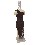 FIGURA MANIQUI MADERA VESTIDO NEGRO