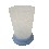 VASO BAÑO PLASTICO SATINADO AZUL 