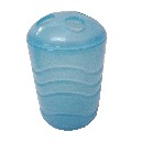 VASO CEPILLOS BAÑO PLASTICO ONDAS AZ 