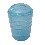 VASO CEPILLOS BAÑO PLASTICO ONDAS AZUL