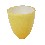 VASO BAÑO ACRILICO BRILLO AMARILLO