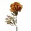 FLOR INDIVIDUAL HOJAS PEONIA NARANJA