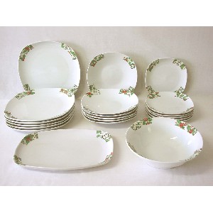 VAJILLA 20 PIEZAS PORCELANA ACEBO