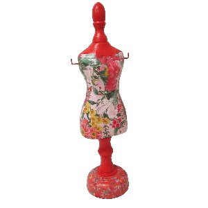 FIGURA MANIQUI MADERA DECOPATCH ROJO