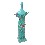 FIGURA MANIQUI MADERA DECOPATCH AZUL
