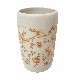 VASO BAÑO CERAMICA TRAMA MARRON