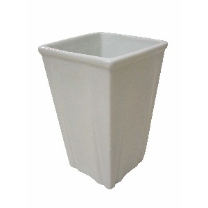 VASO BAÑO PLIEGUE PORCELANA BLANCO