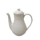 CAFETERA REDONDA 1300ML PORCELANA BLANCO