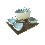 FONDUE 4 PORCELANA TRIANGULAR AZUL 400ML+70ML