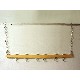 SOPORTE GANCHOS ACERO MADERA PEQUEÑO 