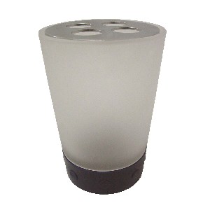 VASO CEPILLOS CRISTAL FROST AZUL