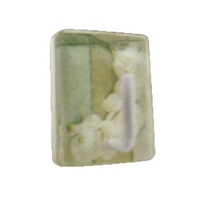 PERCHA RECTANGULAR ORQUIDEA BLANCO T