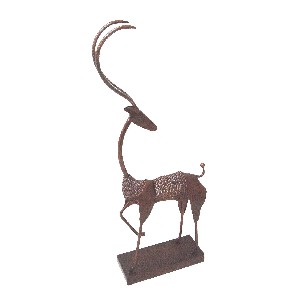 FIGURA FORJA ANTILOPE DE PIE