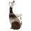 FIGURA RESINA GATO DE PIE CANDELABRO