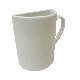 FLORERO MUG PARTIDO GRA PORCELANA BLANCO