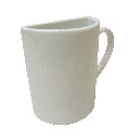 FLORERO MUG PARTIDO GRA PORCELANA BLANCO