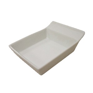 BANDEJA MING ASA PEQUEÑA PORCELANA BLANCO