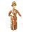FIGURA MANIQUI MADERA RESINA ARTICULADA MARRON
