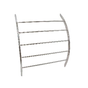 TOALLERO PARED METAL CURVADO GRANDE