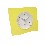 RELOJ DE PIE GRANDE CUADRADO AMARILLO