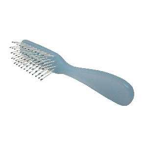 CEPILLO PELO PEQUEÑO PLASTICO AZUL