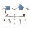 PERCHA QUINTUPLE METAL BAÑO PEZ AZUL