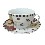 TAZA CERAMICA 280ML TE GRANOS CAFE