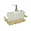 JUEGO 3 PIEZAS BAÑO PORCELANA MADERA
