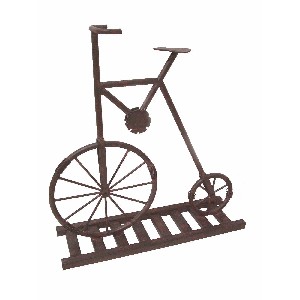 FIGURA FORJA BICICLETA RAIL ANTIGUA 