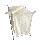 ROPERO CUADRADO TAPA PLEGABLE DOBLE