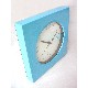 RELOJ CUADRADO PLASTICO AZUL 