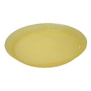 PLATO PEQUEÑO BORDE PLASTICO AMARILL 