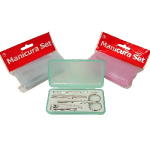 SET MANICURA 4 PIEZAS COLORES SURTIDO