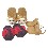 JUEGO 2 ZAPATILLAS ANIMALES SURTIDO